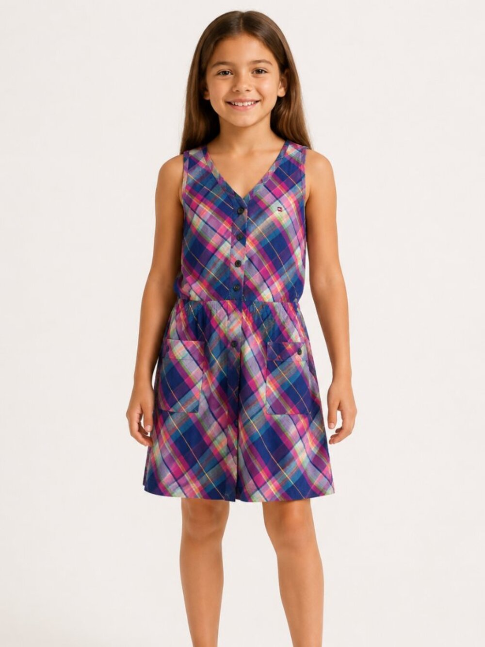 Tommy Hilfiger colorful plaid cotton summer dress